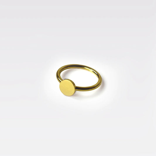 Gold Disk RIng