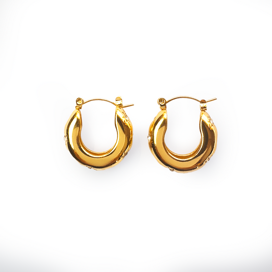 Luna Crystal Hoops