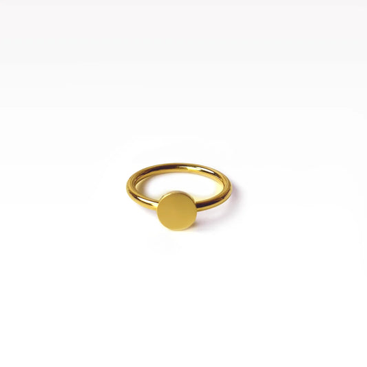 Gold Disk RIng