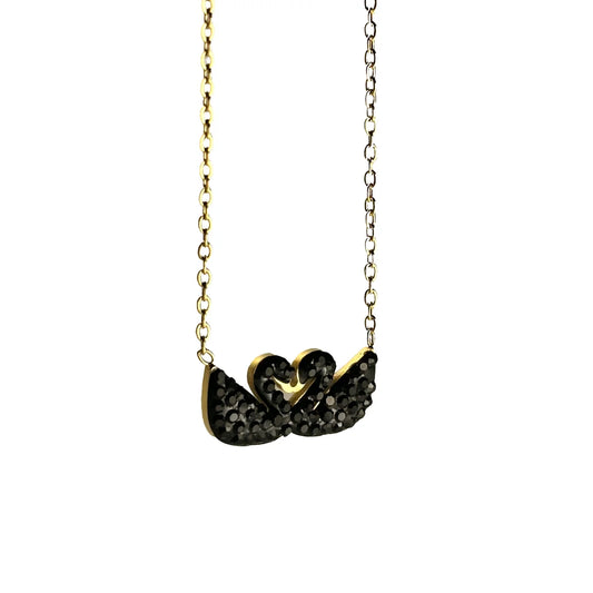 Noir Swan Necklace